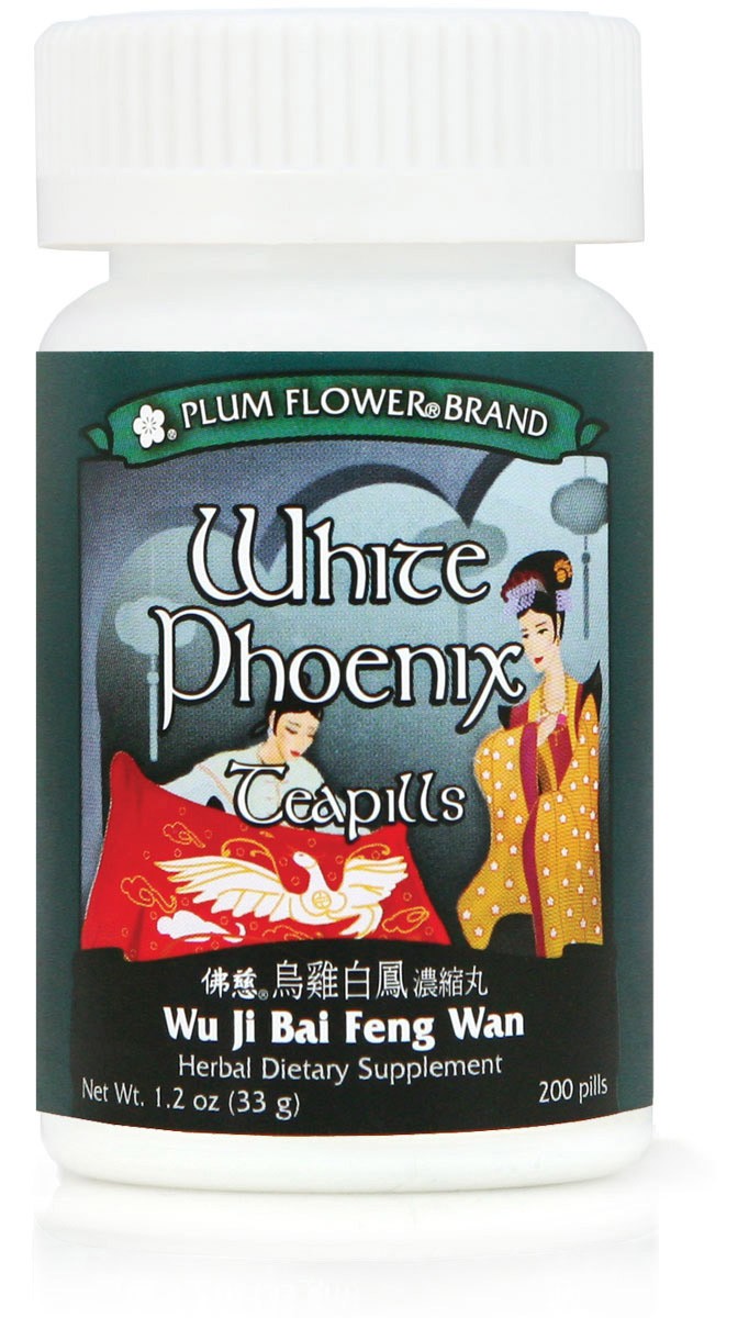 White Phoenix Teapills (Wu Ji Pai Feng Wan) Plum FlowerBlue Poppy